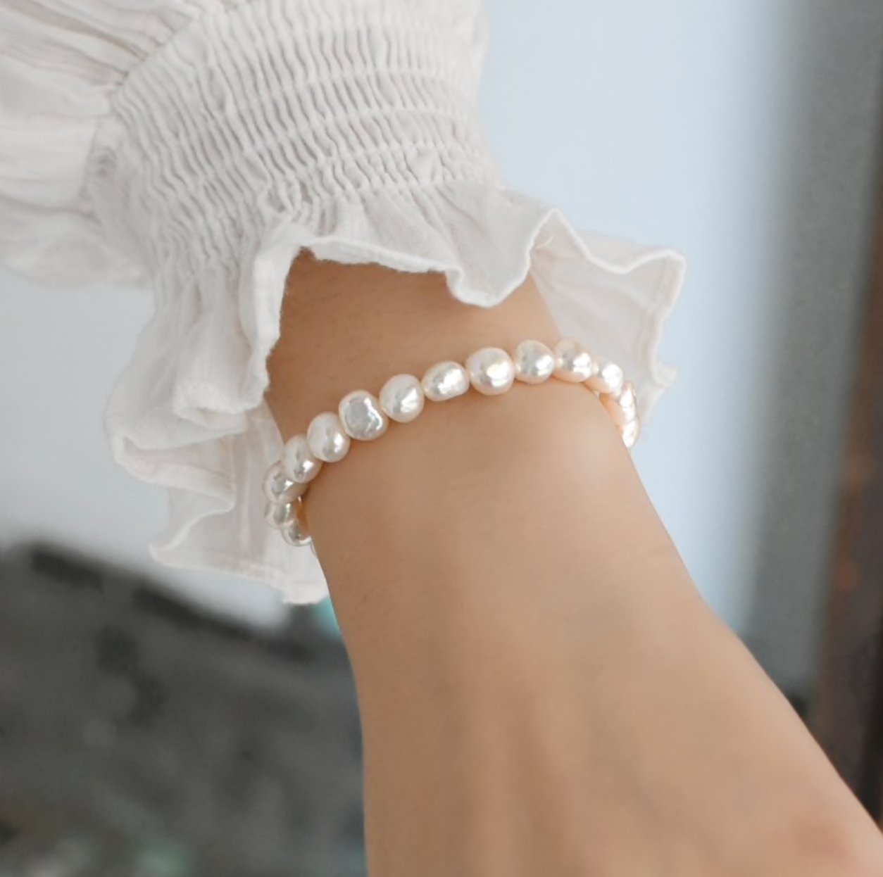 Bracelets en perles d'eau douce de Cara